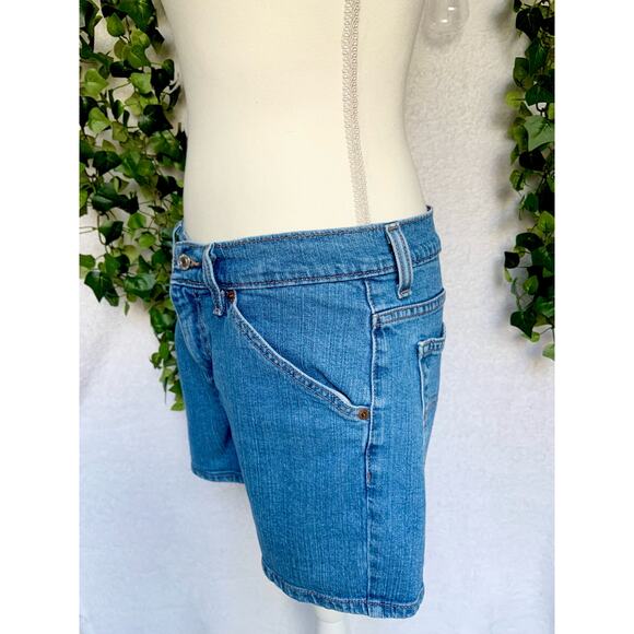 LEVI'S VINTAGE Mid Rise Light Wash Cotton Jean Shorts Women's Size 10 Medium - Picture 10 of 12